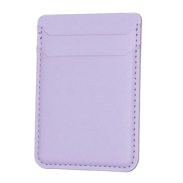 TASX BFK12 Stick-On Card Holder – Litchi Leather Credit Card Sleeve for Phone