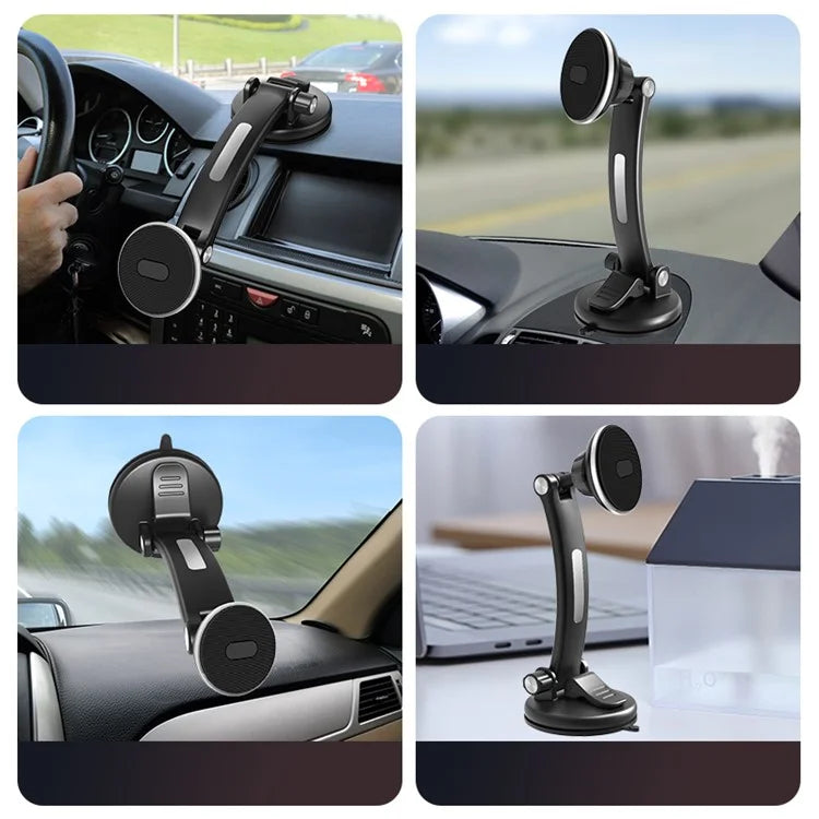 TASX CT18 Strong Magnetic Car Phone Holder - Long Arm Dashboard & Windshield Mount