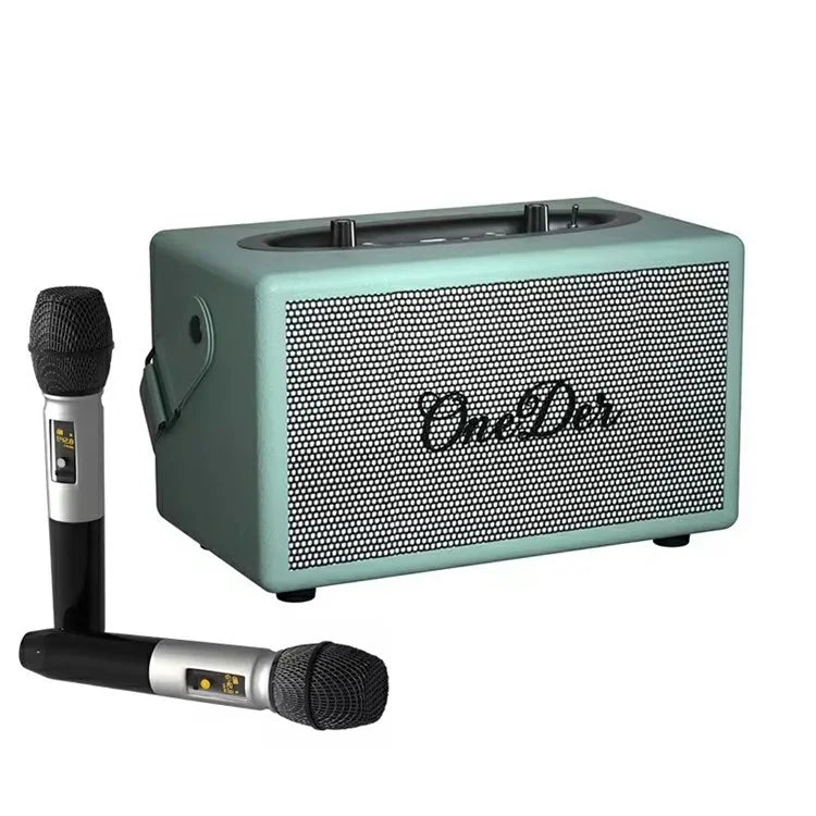 TASX D7 Retro Leather Bluetoot Outdoor Portable Karaoke Machine