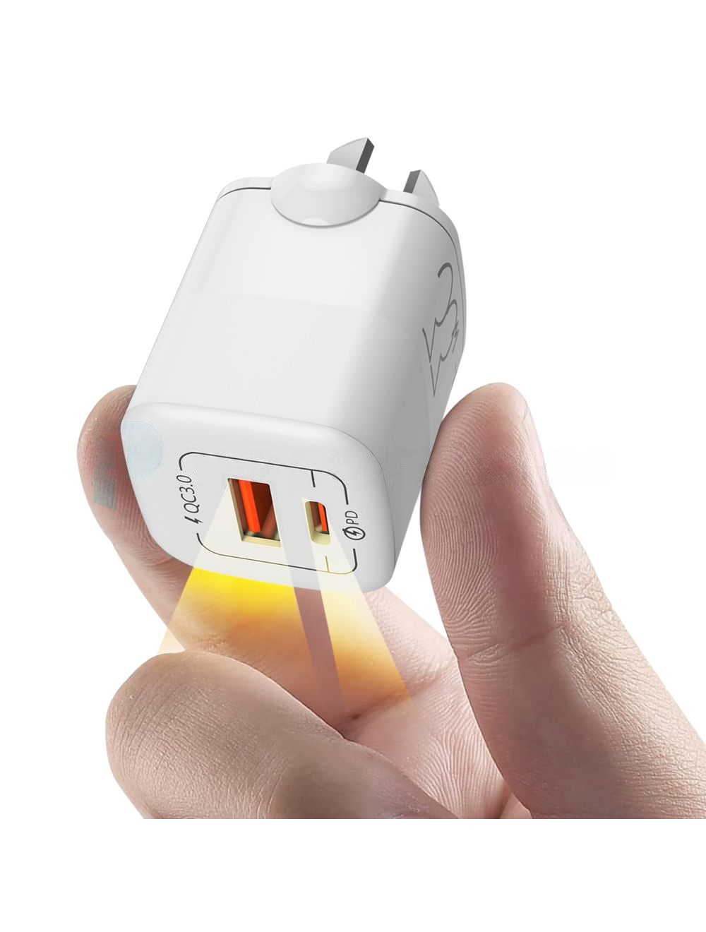 Power Boost USB-C & USB-A Fast Charging Power Adapter 33W