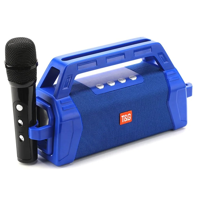 T&G TG538 Portable Bluetooth Speaker with Karaoke Microphone and Stereo Subwoofer