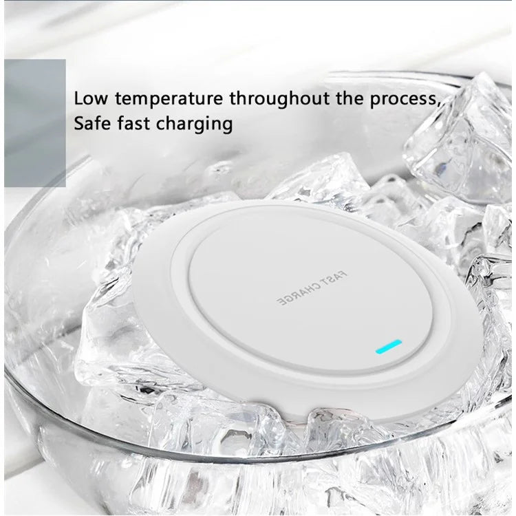 TASX SP-Q18 Mobile Phone Round Wireless Charger Desktop 15W Fast Charging Panel