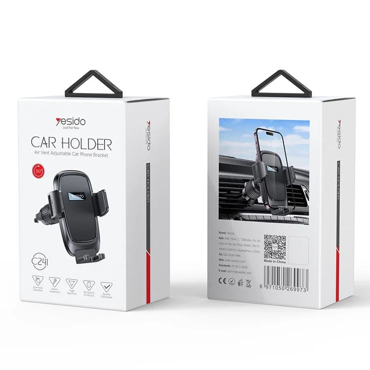 YESIDO C241 Car Phone Holder – Air Outlet Mount
