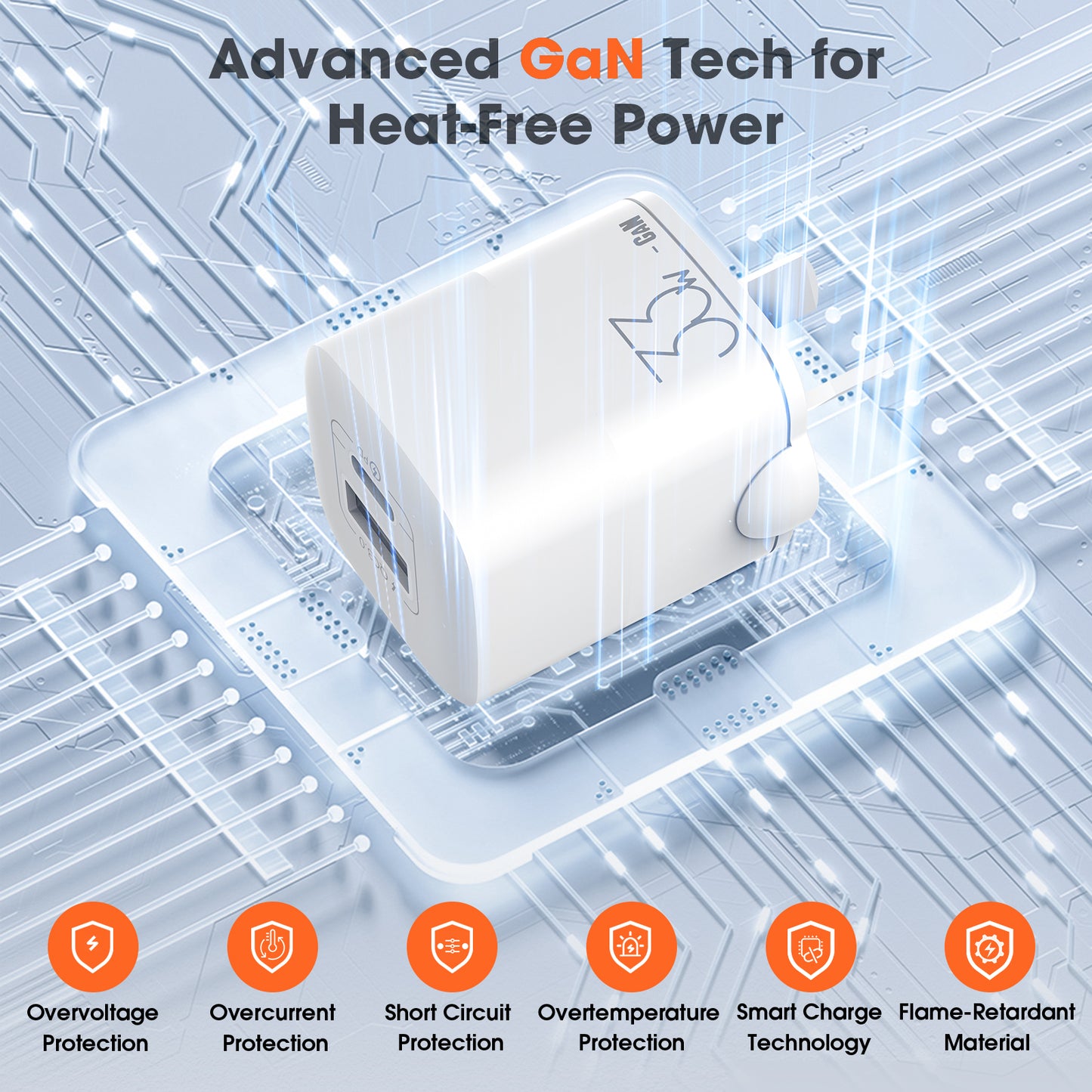 Power Boost USB-C & USB-A Fast Charging Power Adapter 33W