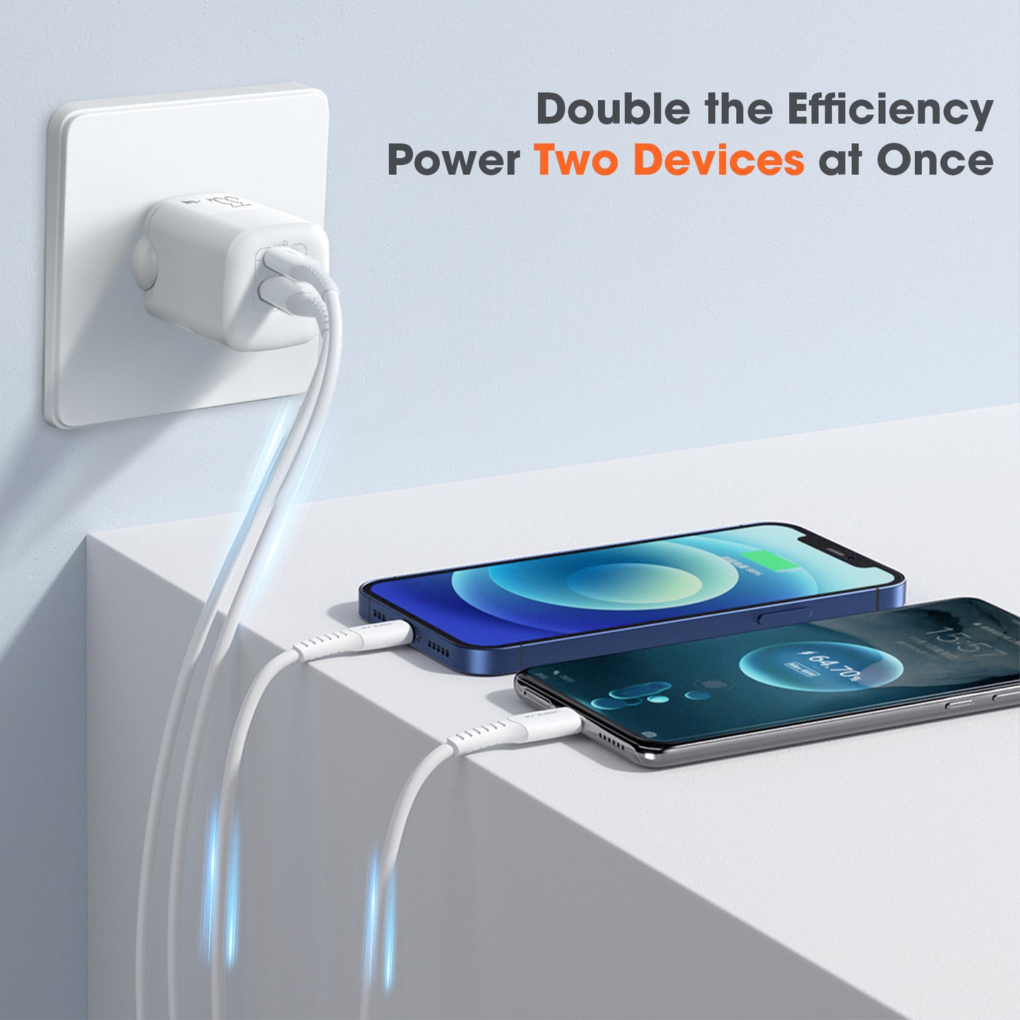 Power Boost USB-C & USB-A Fast Charging Power Adapter 33W