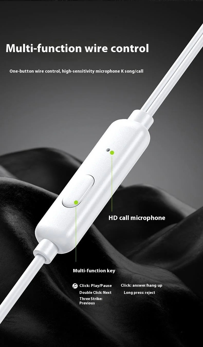 WEKOME YB06 3.5mm In-Ear Wired Earphones with 10mm Driver