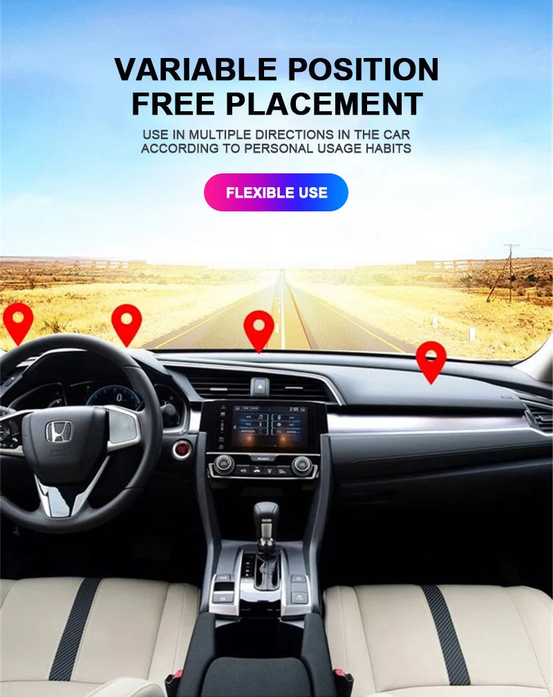 TASX Powerful Magnetic Dashboard Car Mount - 360° Rotatable Phone Holder