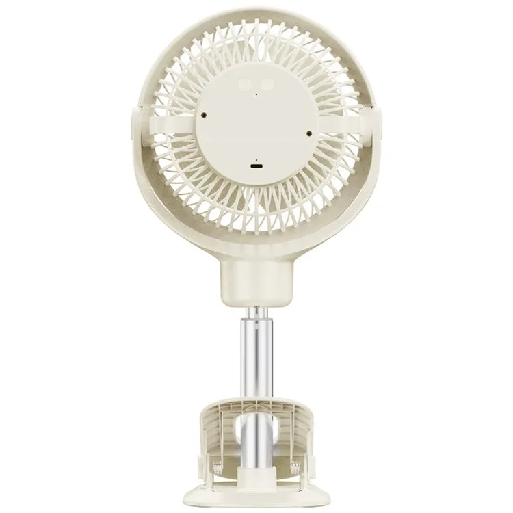 TASX RD12 Rechargeable Clip-On Desk and Telescopic Floor Fan with Rotating Design