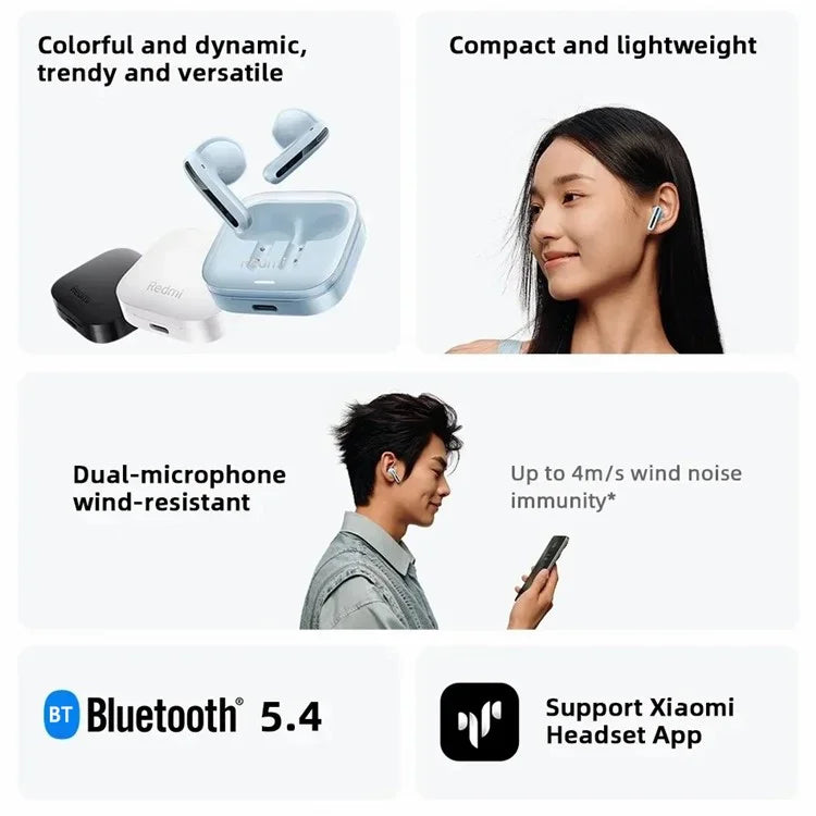 XIAOMI Redmi Buds 6 Active Bluetooth Earphones Semi-In-Ear Deep Bass