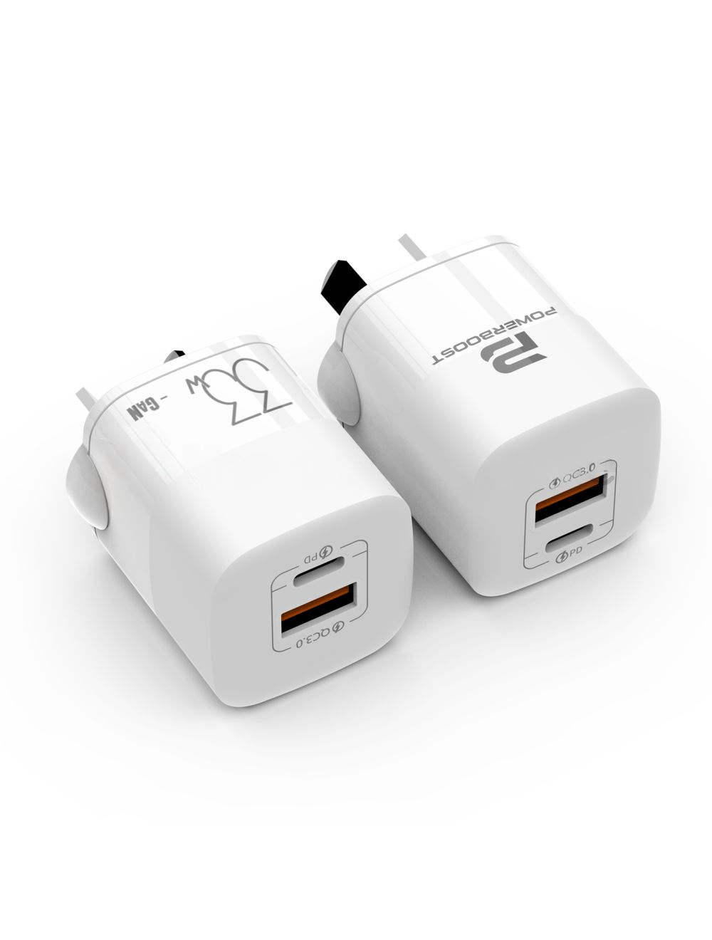 Power Boost USB-C & USB-A Fast Charging Power Adapter 33W