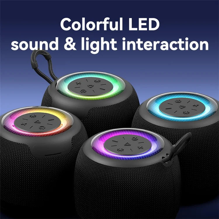 TASX YX014 Mini TWS Bluetooth Speaker with Subwoofer & LED Lights