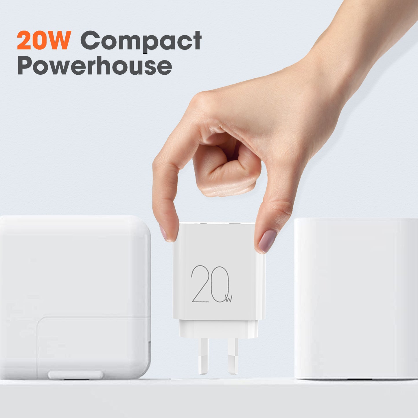 Power Boost Fast Charging USB-C & USB-A Power Adapter 20W