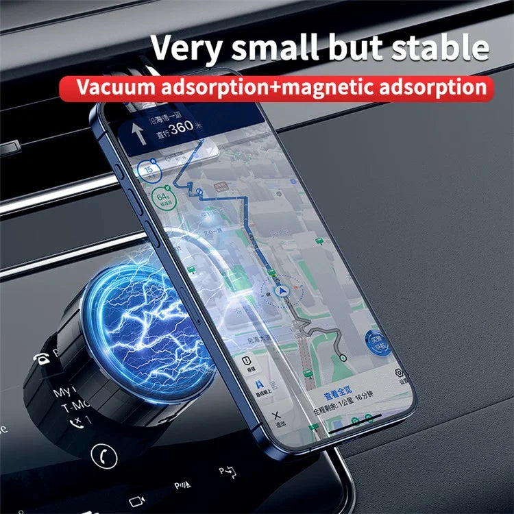 TASX X9Q Vacuum Suction Cup Phone Holder – MagSafe Mount for Car Screen, Console & Home Use
