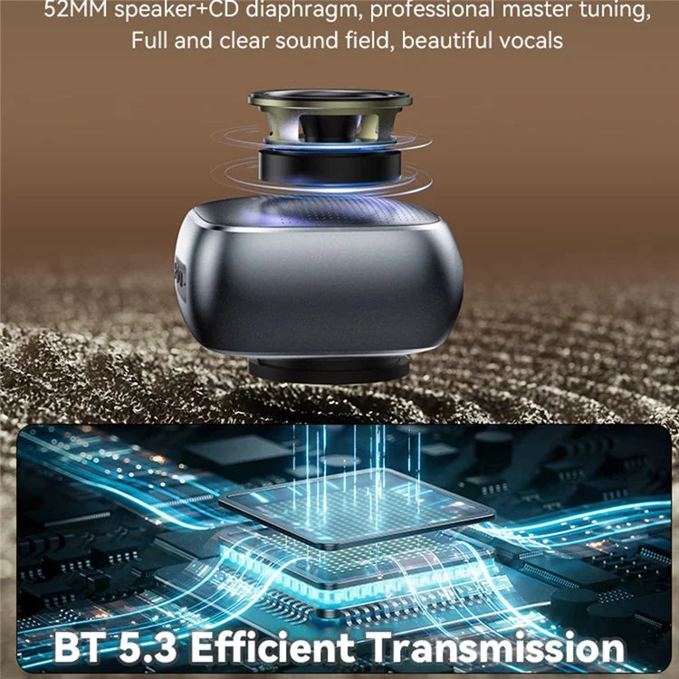 YESIDO YSW24 Portable Mini Bluetooth 5.3 Speaker with CD Diaphragm & 1000mAh Battery