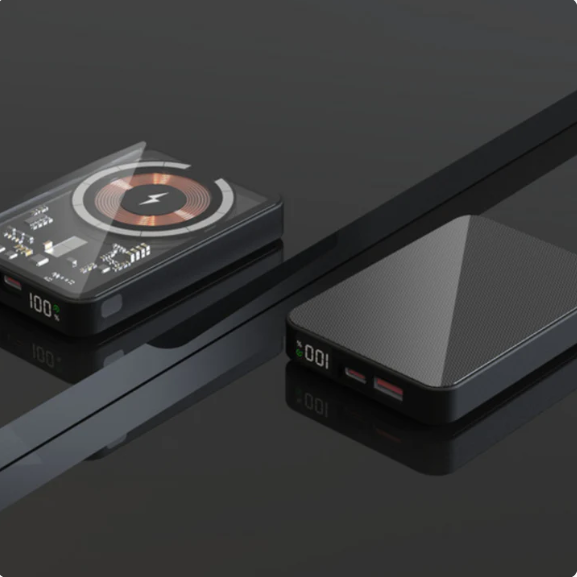 Mini Aluminum Transarent Magsafe Fast Charging PowerBank 22.5W (5000mAh)