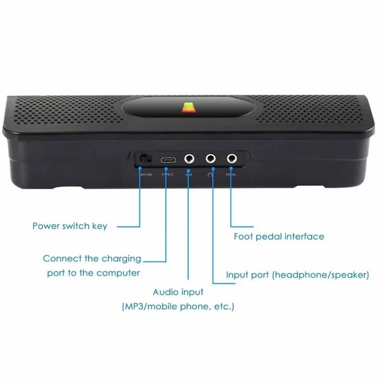 TASX RD92 Double Speaker Electronic Drum Pad with Headphone Jack