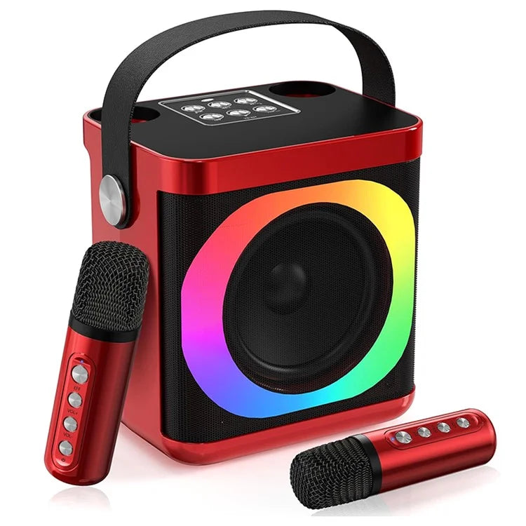 TASX YS307 Home RGB Light Karaoke Bluetooth Speaker with Microphones