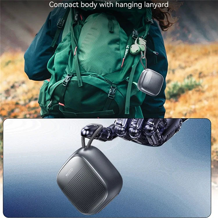 YESIDO YSW24 Portable Mini Bluetooth 5.3 Speaker with CD Diaphragm & 1000mAh Battery