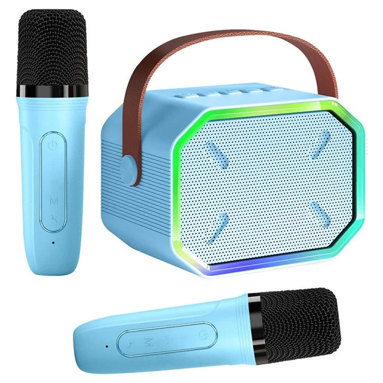 TASX P3 LED Lighting Bluetooth Karaoke Machine with Microphones