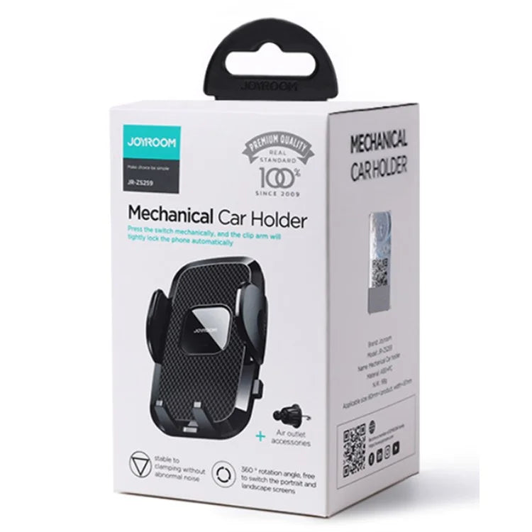 JOYROOM JR-ZS259 Air Vent Hook Car Phone Holder – 360° Mount