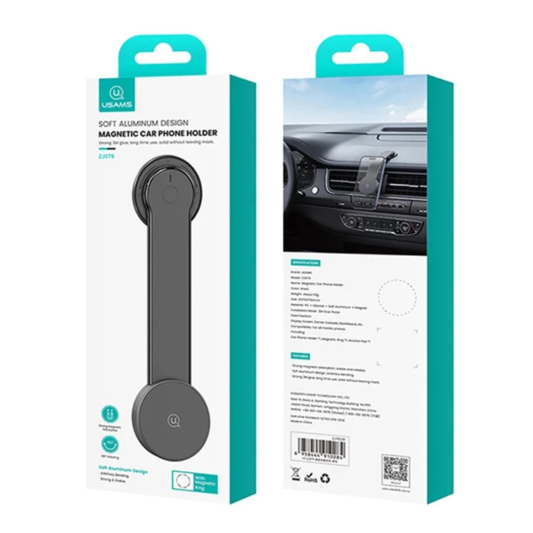USAMS ZJ079 MagSafe Car Mount – 180° Rotatable Dashboard Phone Holder