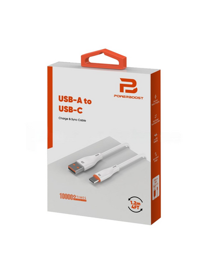 USB-A to USB-C Charge & Sync Cable 1.2M