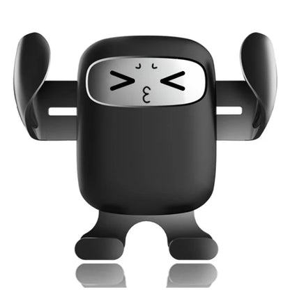 TASX F2 Cartoon Design Car Phone Holder – Rotatable Gravity Air Outlet Mount