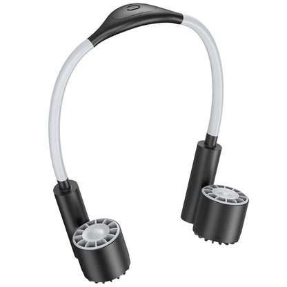 TASX Portable USB Rechargeable Hanging Neck Fan with Quiet Turbo Cooling