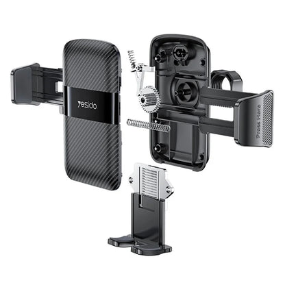 YESIDO C242 Adjustable Car Phone Holder – Air Vent Mount with Hook Clip