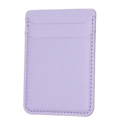 TASX BFK12 Stick-On Card Holder – Litchi Leather Credit Card Sleeve for Phone