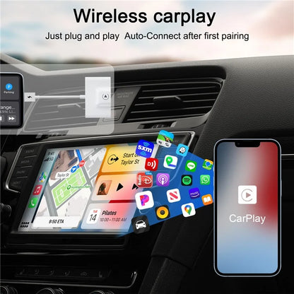 TASX THT-020-3 Wireless CarPlay Adapter, Converts Wired to Wireless, USB/Type-C Interface Support
