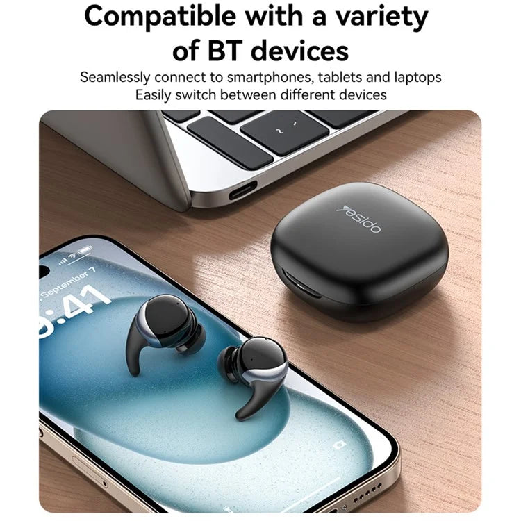 YESIDO TWS30 Wireless Earbuds Bluetooth ANC Noise Cancelling Earphones