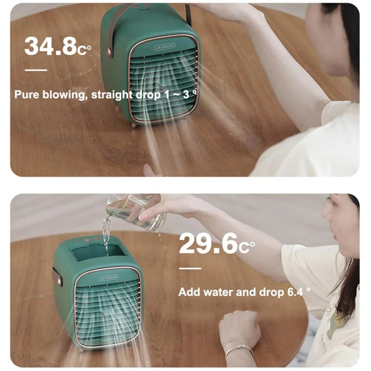 TASX YX-Y3 Portable Mini Desktop Air Cooler and Humidifier with 2000mAh Battery