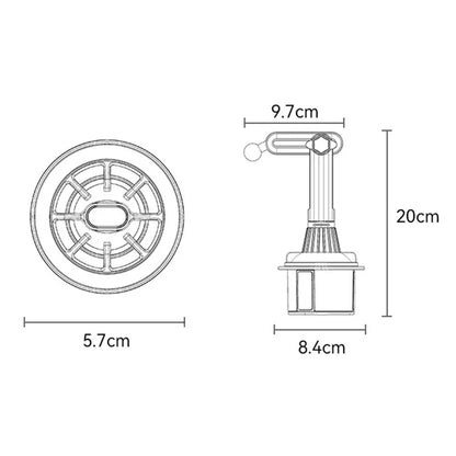 YESIDO C200 Car Cup Holder Mount Phone Bracket Compatible with MagSafe