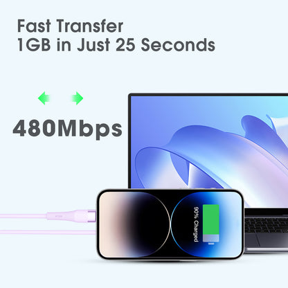 USB-A to Lightning Charge & Sync Cable 1.2M (Soft Silicon)