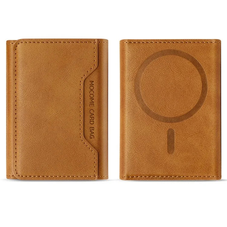 MOCOME RFID Blocking Phone Card Holder – MagSafe PU Leather Wallet