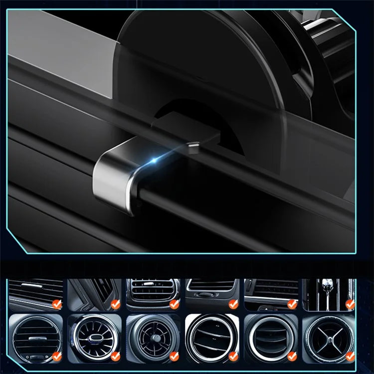 WEKOME WP-U208 Vanguard Series Mechanical Transparent Wireless Charging Car Holder