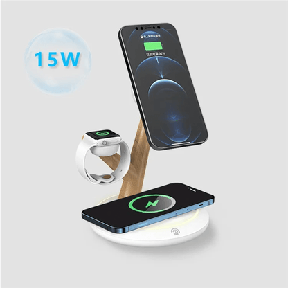 TASX TH02 Tree Branch Design 3-in-1 15W Magnetic Wireless Charger