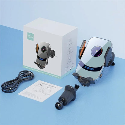 TASX X16 Smart Sensor Air Vent Phone Holder Automatic Wireless Charger