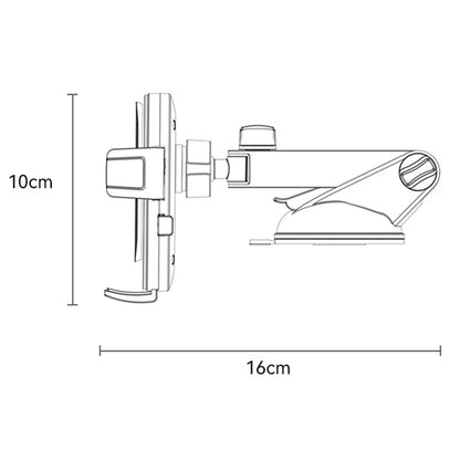 TASX C267 Suction Press Car Phone Mount – 360° Rotation