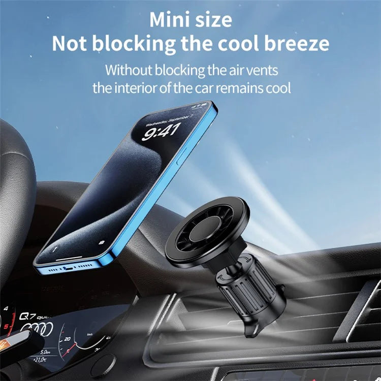 TASX ZY-YC19 MagSafe Car Phone Holder – Air Vent Hook & Adhesive Base