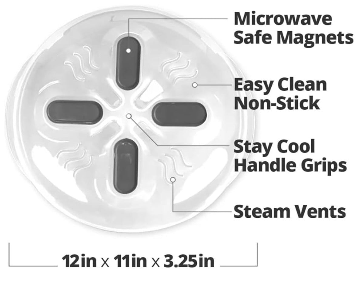 XTRA HoverCover Magnetic Microwave Splatter Cover