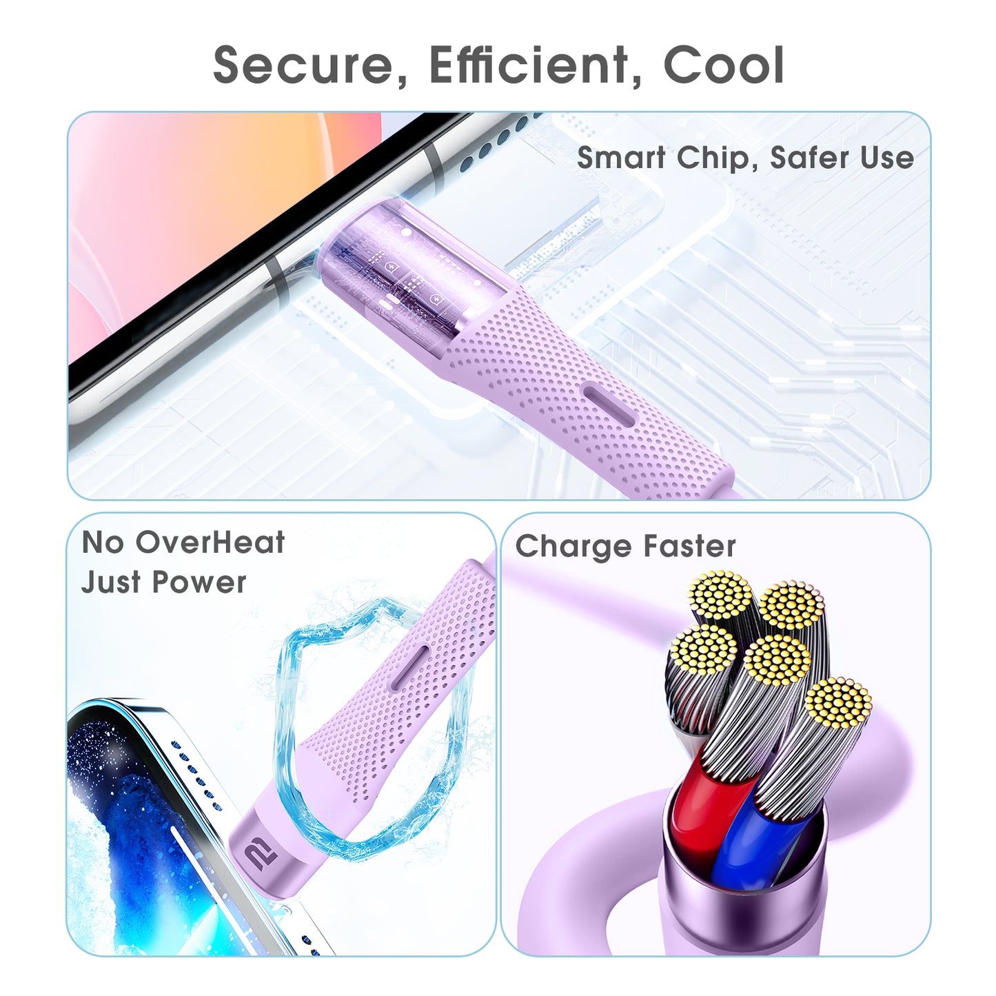 USB-A to Lightning Charge & Sync Cable 1.2M (Soft Silicon)