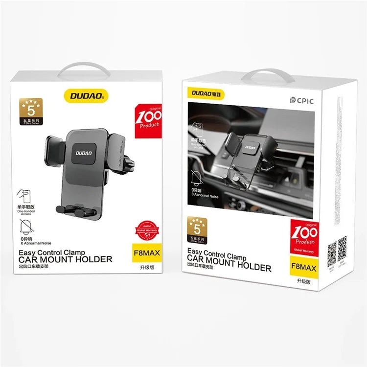 DUDAO F8Max Car Phone Holder – 360° Rotating Air Vent Mount