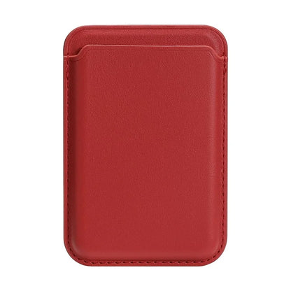 TASX Double Ring MagSafe Card Holder – Slim PU Leather Attachment for Phones