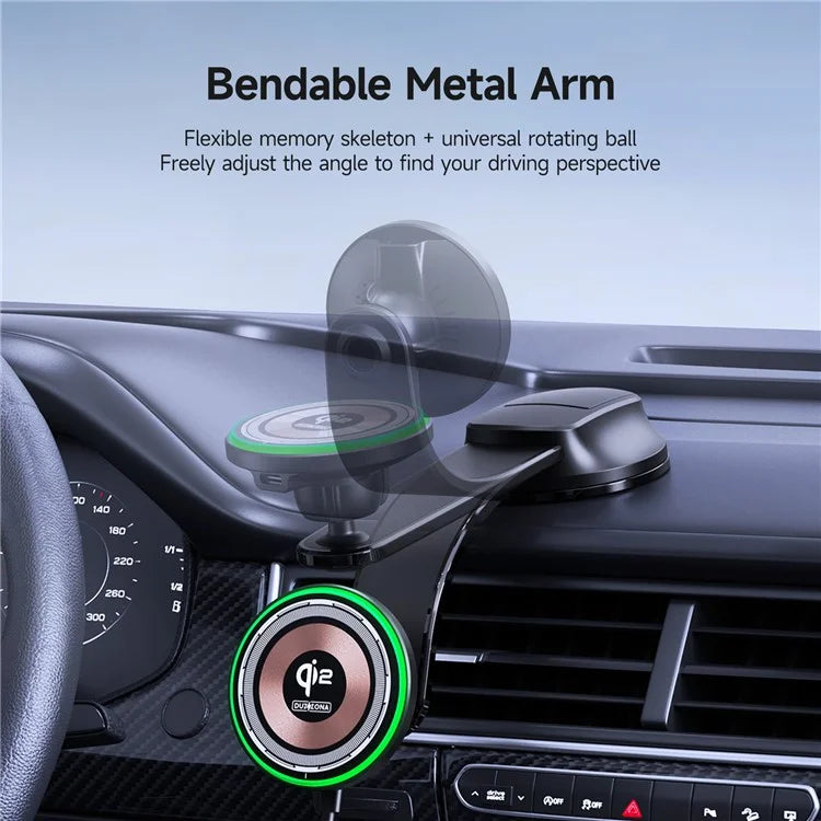 DUZZONA V5 Pro 15W Car Magnetic Wireless Charging Phone Holder (Qi2 Certified)