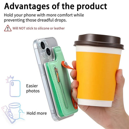 TASX KB-62 RFID Blocking Phone Wallet – Leather Card Bag with Wristband, Kickstand & Zipper