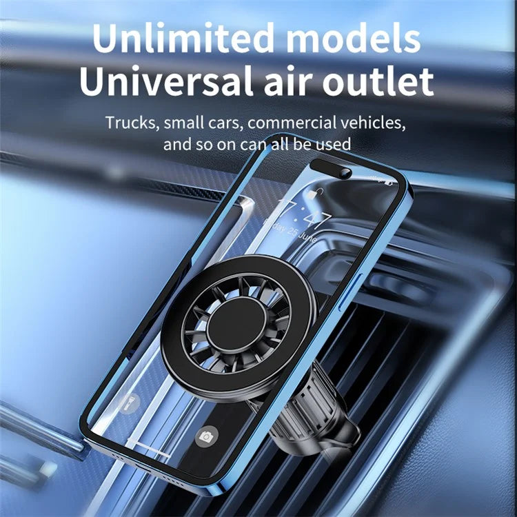 TASX ZY-YC19 MagSafe Car Phone Holder – Air Vent Hook & Adhesive Base