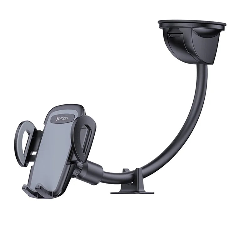 TASX C108 40cm Bendable Arm Car Phone Mount – Windshield Sucker Holder