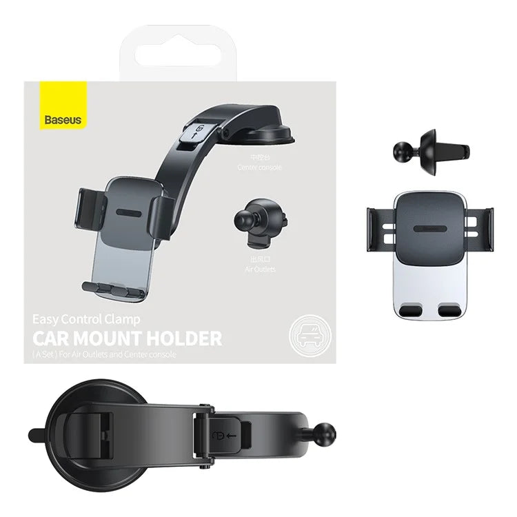 BASEUS Easy Control Clamp Car Phone Holder – Air Vent & Dashboard Mount